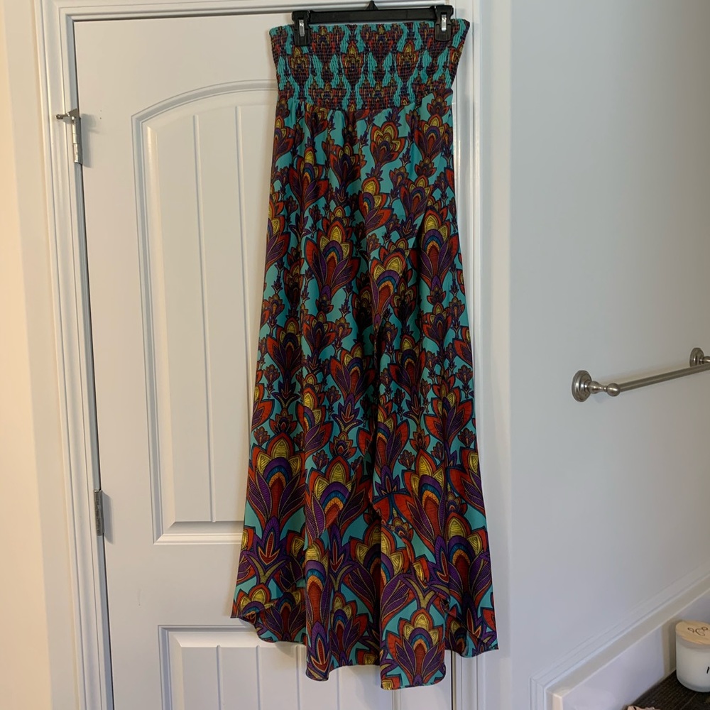 Nicole Miller size 6 peacock dress